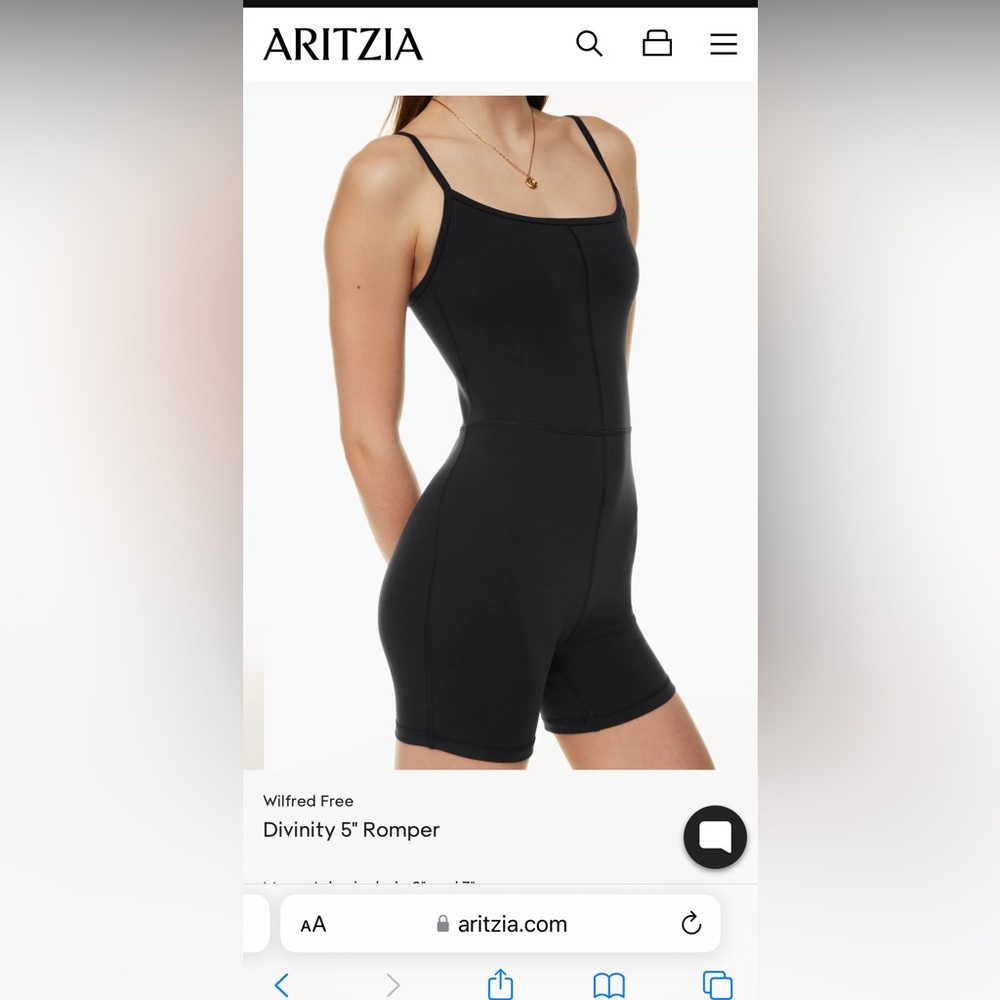 Aritzia romper bike short